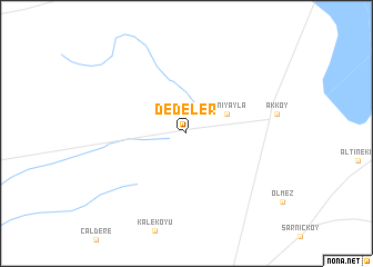 map of Dedeler