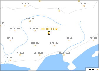 map of Dedeler