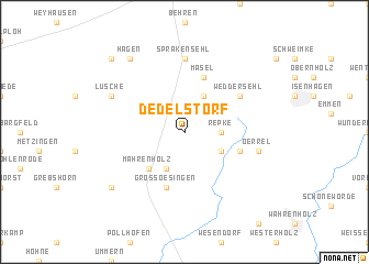 map of Dedelstorf