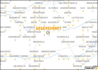 map of Dedemsvaart