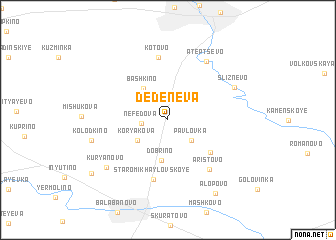 map of Dedeneva