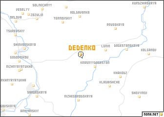 map of (( Dedenko ))