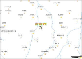 map of Dederē