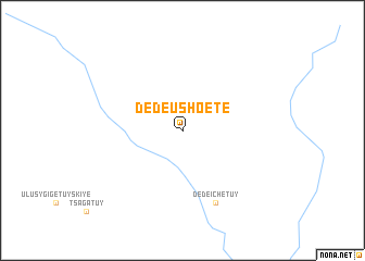 map of Dede-Ushoete