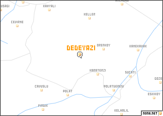 map of Dedeyazı