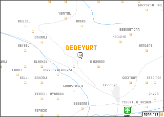 map of Dedeyurt