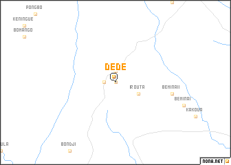 map of Dédé