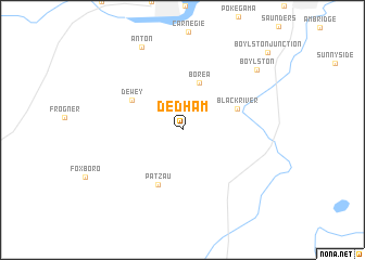map of Dedham
