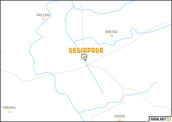 map of Dediāpāda