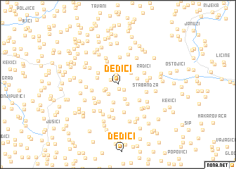 map of Dedići