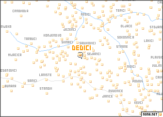 map of Dedići