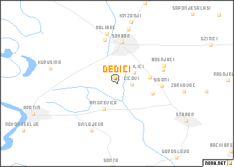 map of Dediči