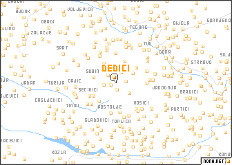 map of Dedići