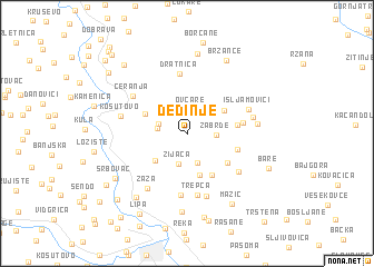map of Dedinje