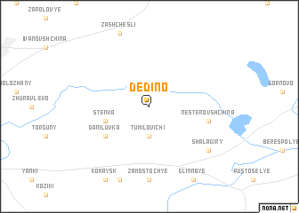 map of Dedino