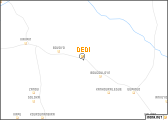 map of Dédi