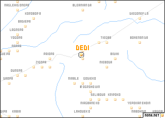 map of Dédi