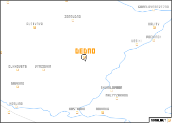 map of Dedno