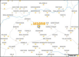 map of Dédonia