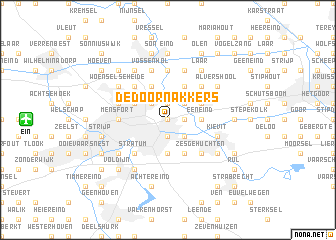 map of De Doornakkers