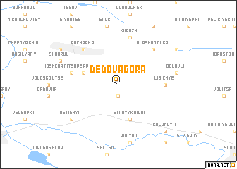 map of Dedova Gora