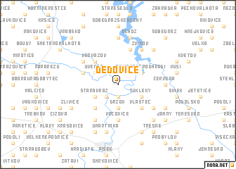map of Dědovice