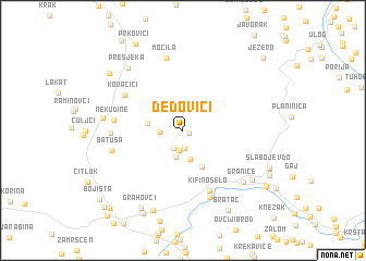 map of Dedovići