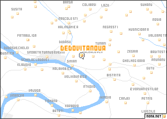 map of Dedoviţa Nouă
