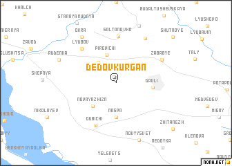 map of Dedov Kurgan