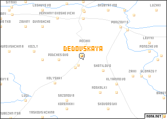 map of Dedovskaya