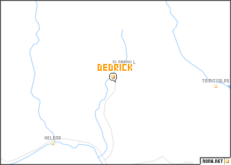 map of Dedrick
