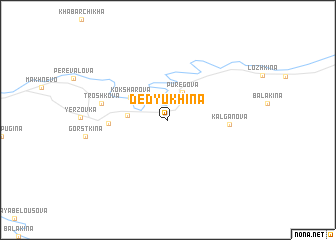 map of Dedyukhina