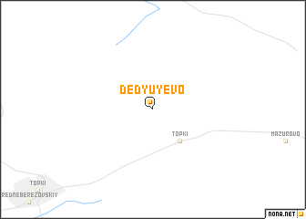 map of Dedyuyevo