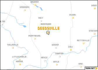 map of Deedsville