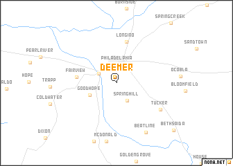 map of Deemer