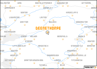 map of Deenethorpe