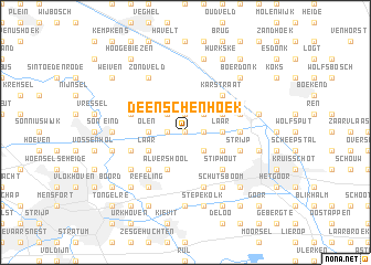 map of Deenschenhoek