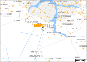 map of Deep Creek