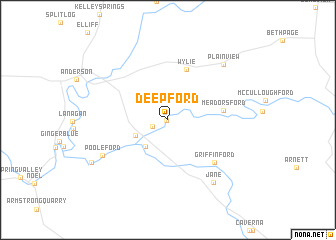 map of Deep Ford