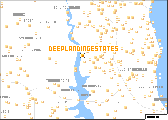 map of Deep Landing Estates