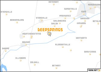 map of Deep Springs