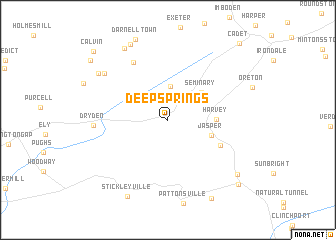 map of Deep Springs