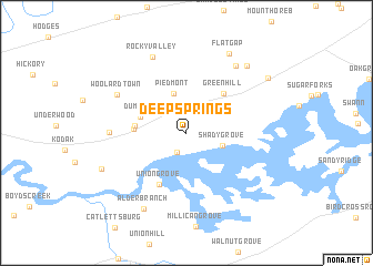 map of Deep Springs