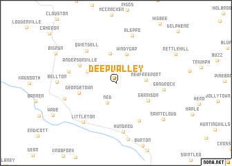 map of Deep Valley