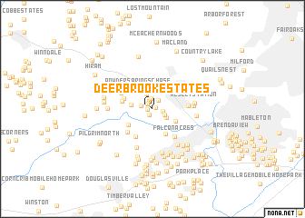 map of Deerbrook Estates