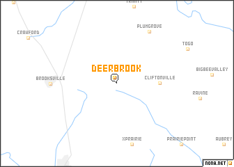 map of Deerbrook