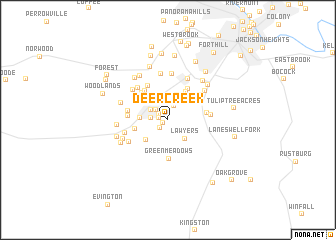 map of Deer Creek