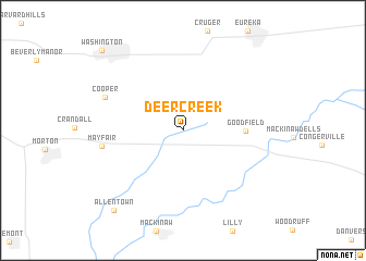 map of Deer Creek