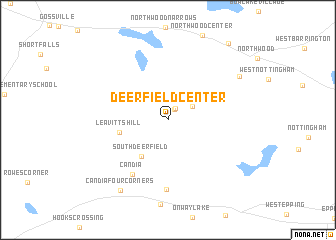map of Deerfield Center