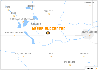 map of Deerfield Center